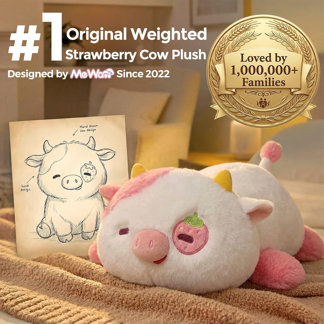 Animales de peluche con peso de 4.0 libras \u2013 Peluche de vaca f...