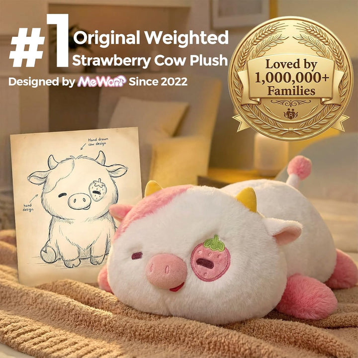 Animales de peluche con peso de 4.0 libras \u2013 Peluche de vaca f...