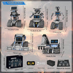 Kit de construcción de robot Johnny 5 5 en 1, juego de construcción de robot STEM con aplicación y control remoto de 2.4 GHz, juguetes tecnicos transformables de robótica RC para niños de 6 7 8 9 10 11 12 + regalos de cumpleaños