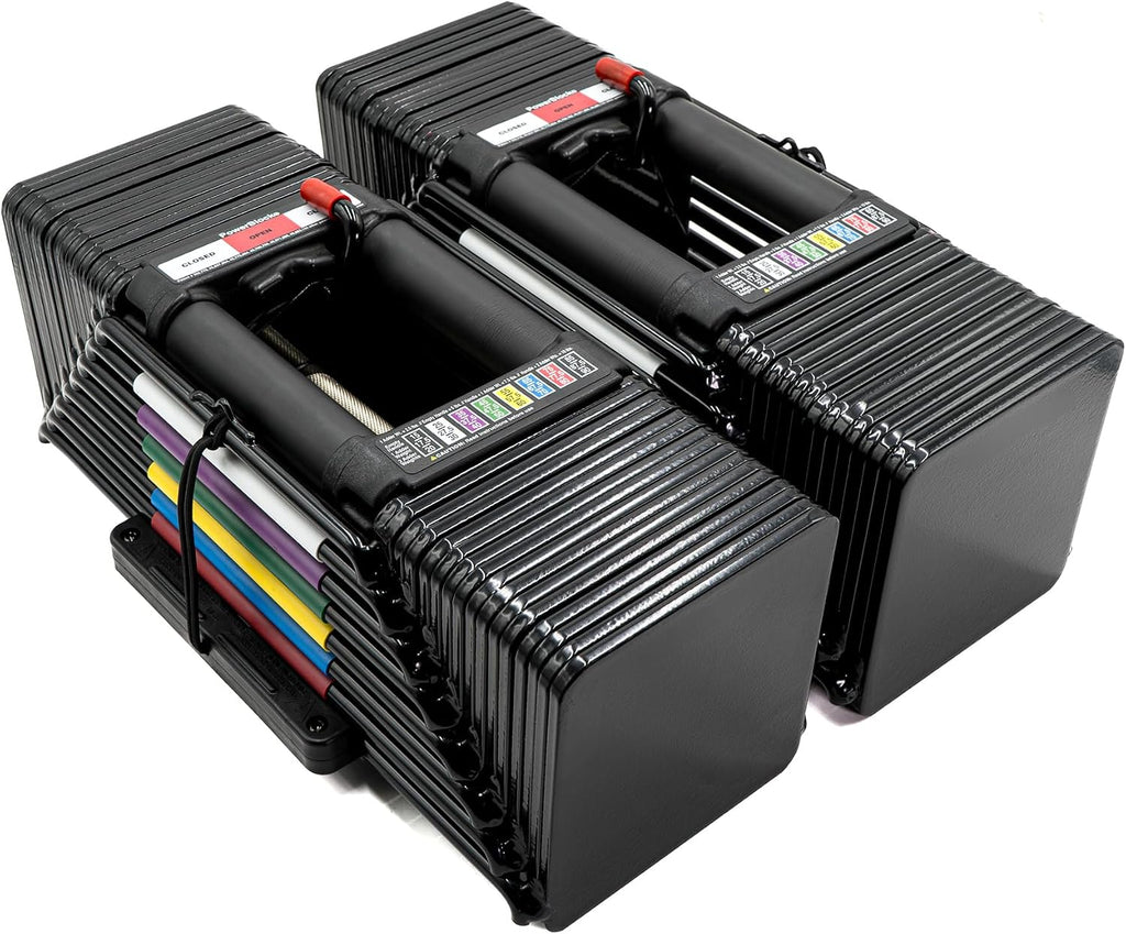 PowerBlock Elite USA 90 Libra Dumbbells Ajustables, Vendidos en Pares, 5-90 lb.