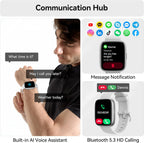 Reloj inteligente con Alexa integrado, rastreador de fitness de llamadas Bluetooth HD de 1.83 pulgadas