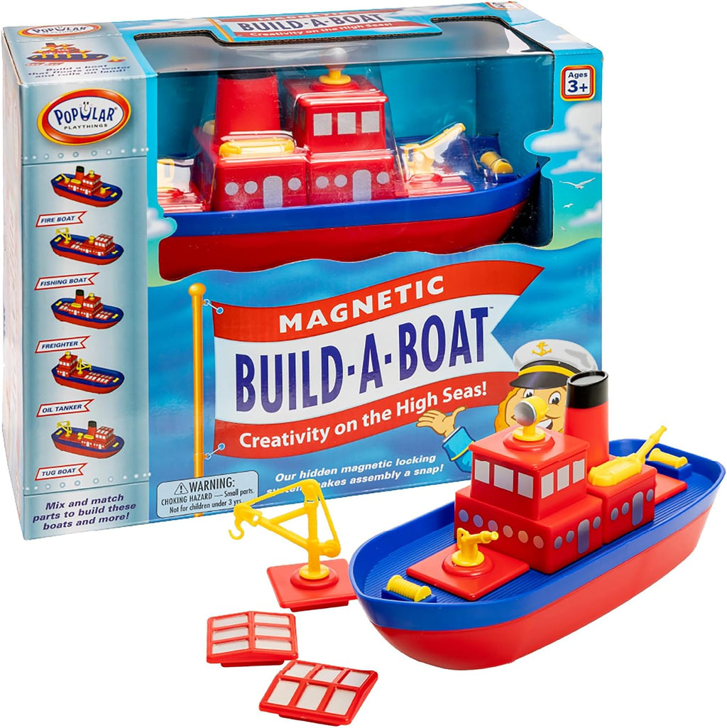 POPULAR PLAYTHINGS Juguete magnético de baño Build-a-Boat