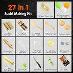 Delamu Sushi Making Kit 27 en 1 [Padre-Hijo] Sushi Kit