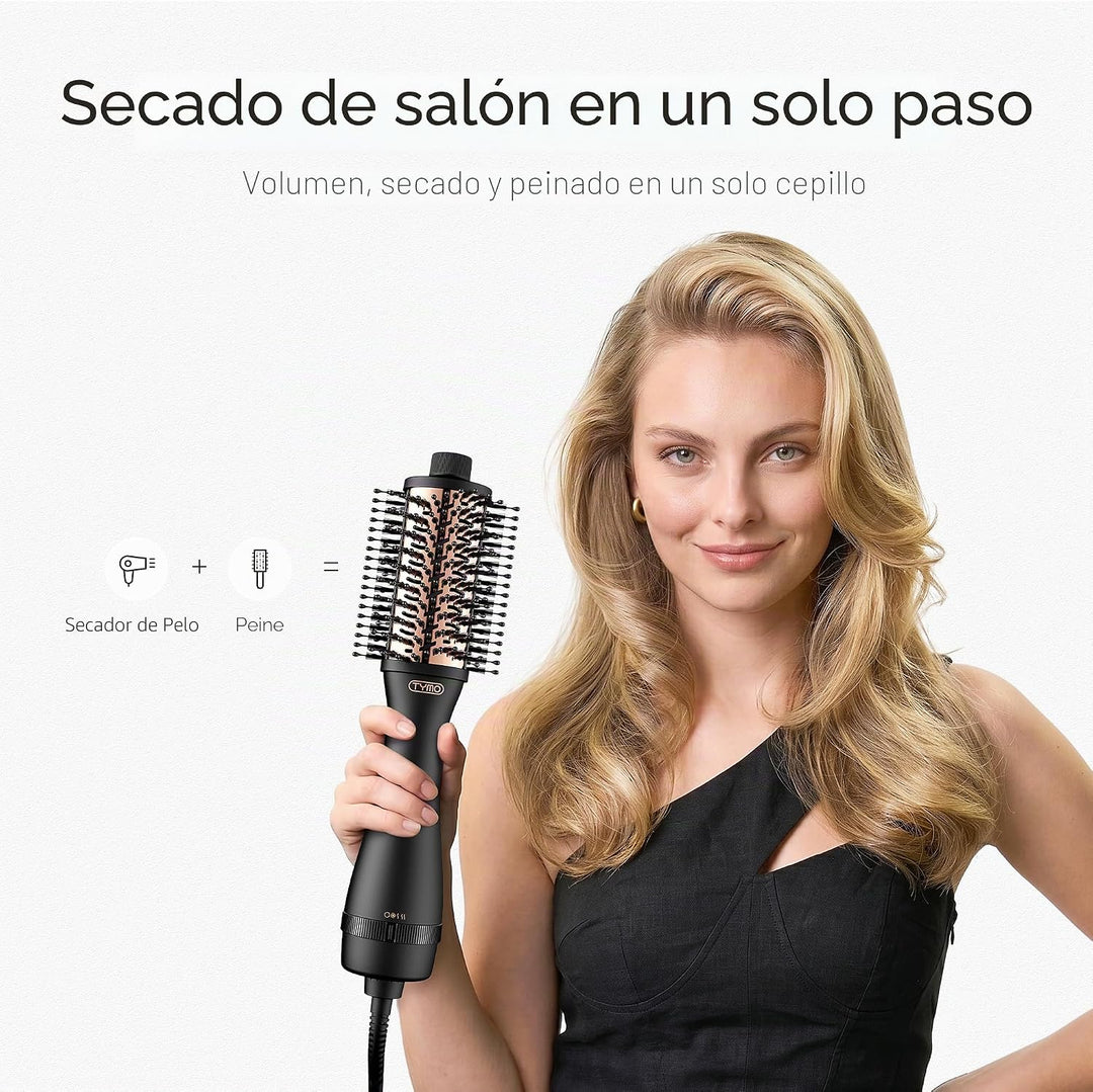 TYMO Cepillo secador de pelo en uno, secador de pelo iónico 4 en 1...