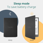 PocketBook Funda para lector electrónico para InkPad 4 y InkPad Color 2 | Funda abatible con función de sueño inteligente | Protección duradera | Fundas ligeras perfectas para viajes | Funda para lector de libros electrónicos en negro