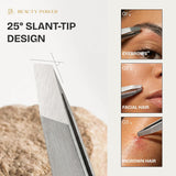 Beauty Power Pinzas Inclinadas Profesionales de Ultra-Precisión par...