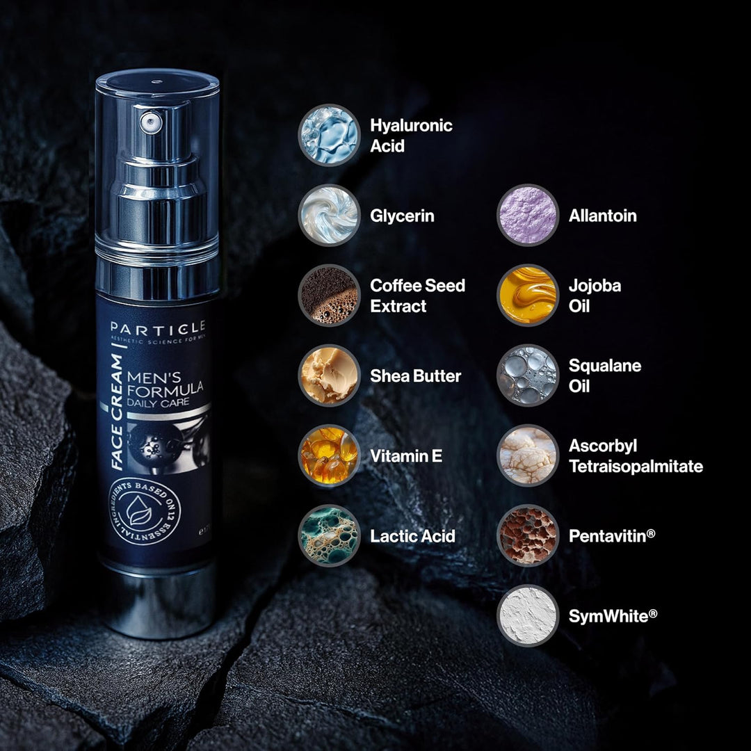 Crema facial 6 en 1 de Particle para hombres, hidratante diario par...
