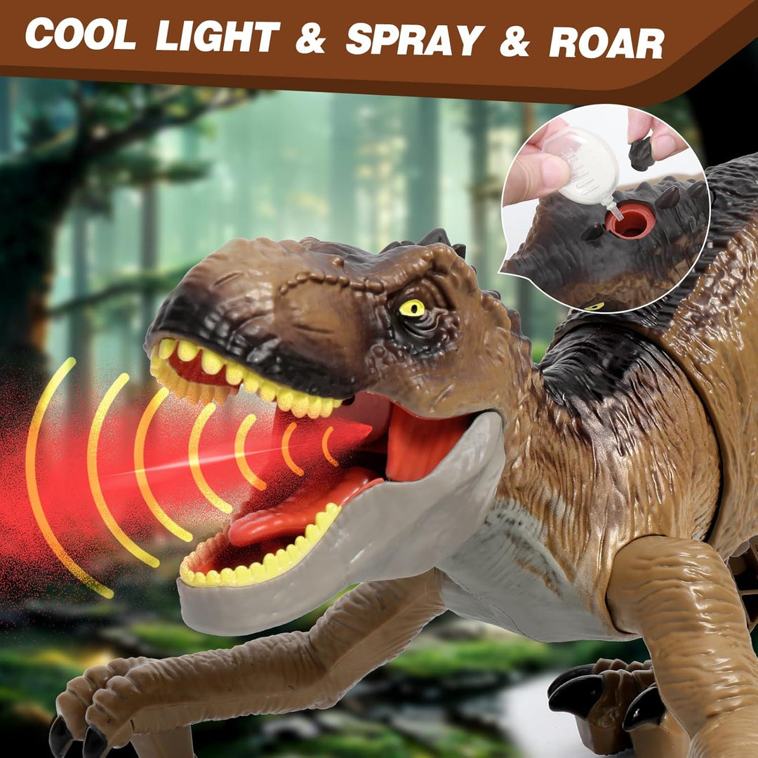 Sunrad - Juguetes de dinosaurio con control remoto para niños de 3...