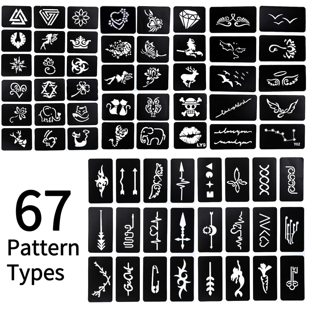 Ponhey Marcadores temporales de tatuaje para piel, 24 marcadores co...