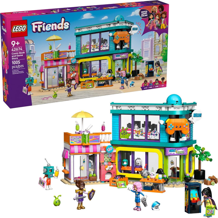 LEGO Friends 42674 - Juego de construcción de cómics y tienda de ju...