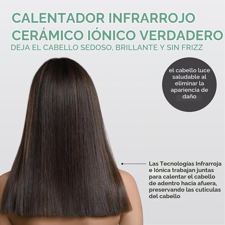 MINT Stellar - Plancha iónica de cerámica para cabello fino\/medio...