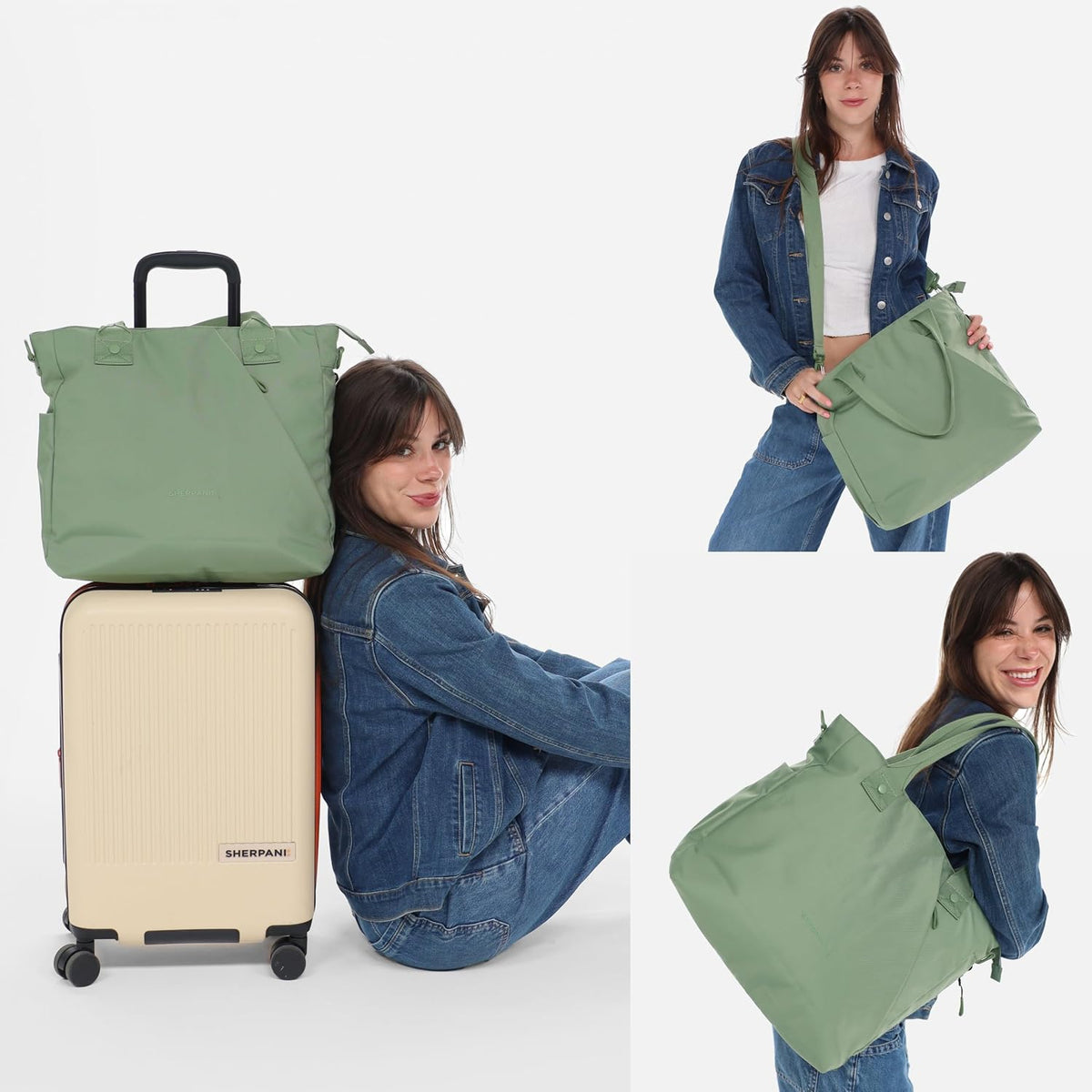 Sherpani Jetsetter, 15 pulgadas portátil y tablet de negocios bolsa de trabajo con correa de hombro extraíble, bolsa cruzada de viaje de 16L