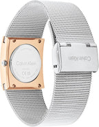 Calvin Klein Mujer CK Pulse - Reloj de 26 mm 2H Quartz - Brazalete de acero inoxidable con malla - Resistencia al agua 30 metros - Estilo minimalista – Moda premium - Regalo para ella