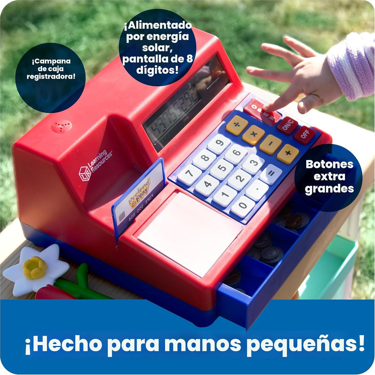 Juguete de registro de calculadora de simulación y juego de recursos de aprendizaje