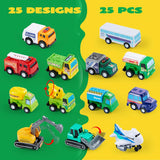 JOYIN - Conjunto de 25 vehículos de juguete autos