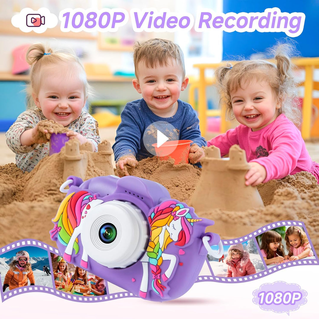 Cámara Digital para Niñas de 3-12 Años, Cámara para Niños Pequeños...