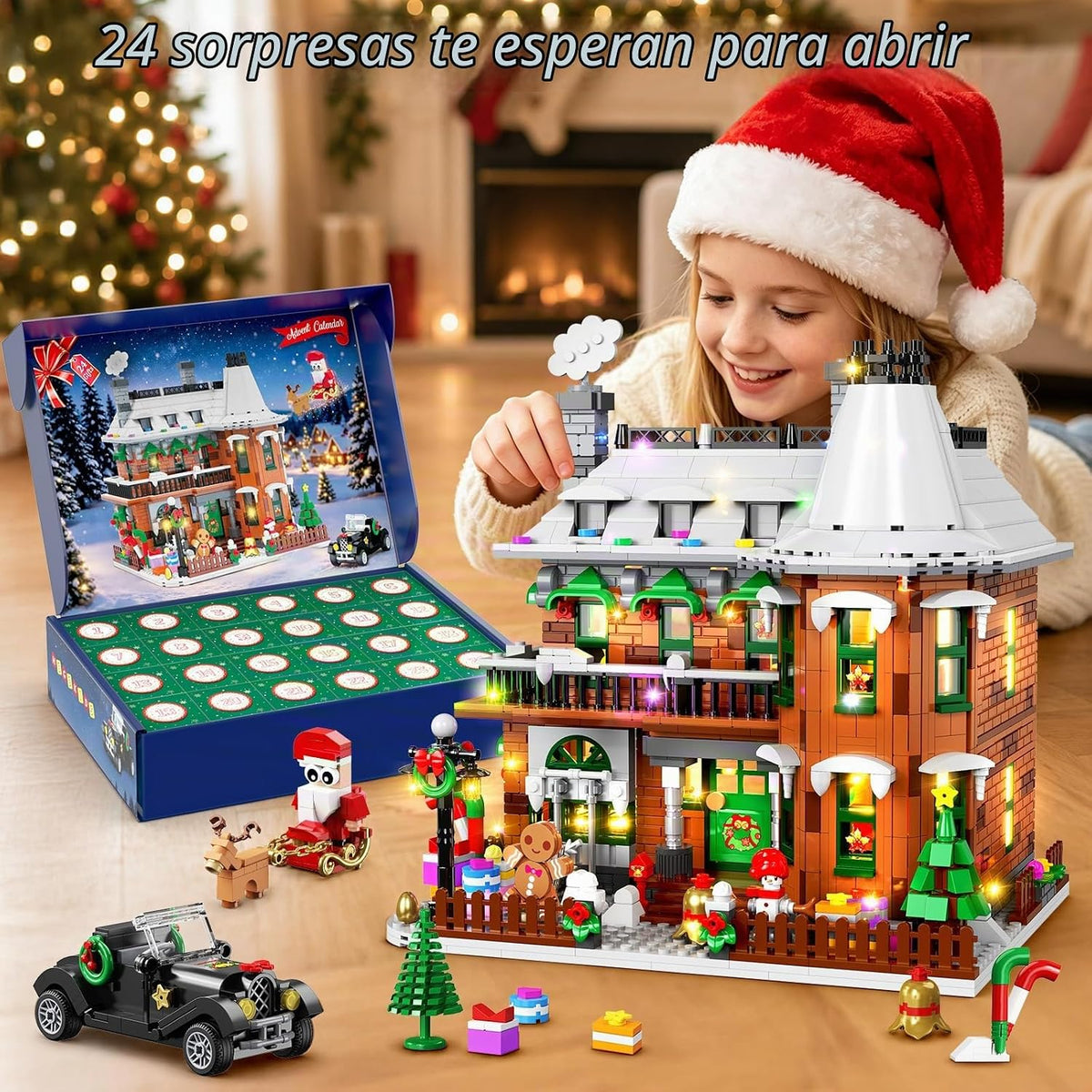 HOGOKIDS Calendario de Adviento 2026 Juegos de construcción de casa de