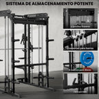 RitFit M1 Pro Smith Máquina Cable Crossover Power Cage Gimnasio en Casa