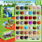 208 bloques magnéticos, cubos de construcción, juguetes de regalo