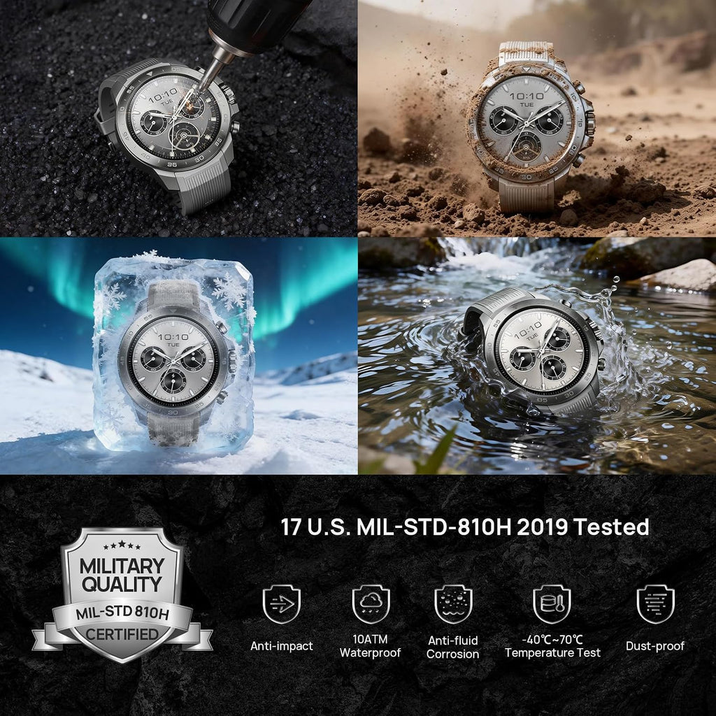 Mibro GS Explorer S Titanium - Reloj inteligente GPS para exteriores con