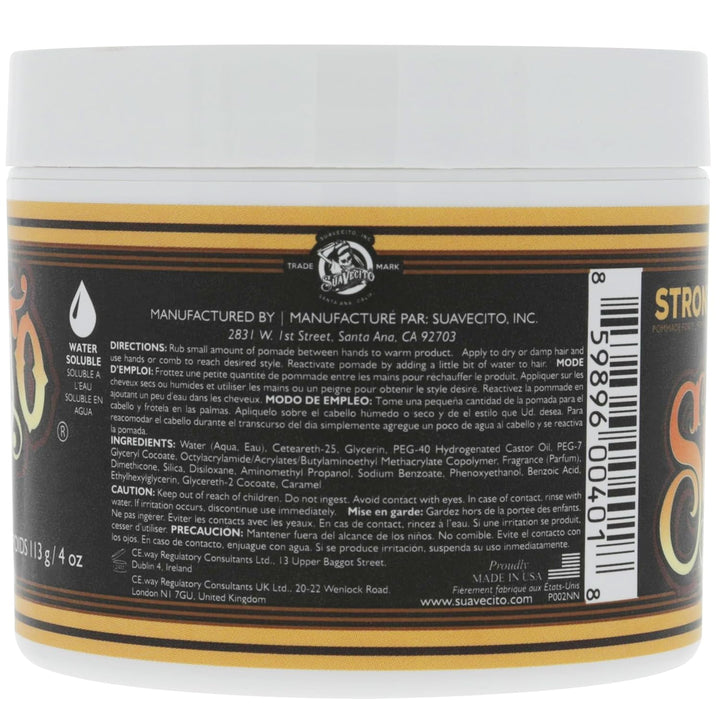 Pomada Suavecito Firme (Fuerte) de 4 oz, paquete de 3 - Pomada para...