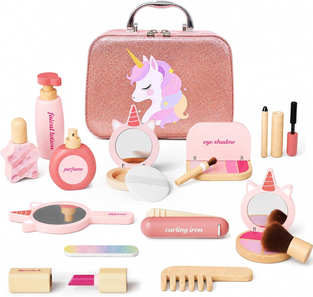 Juego de maquillaje de juego de simulación de madera de unicornio