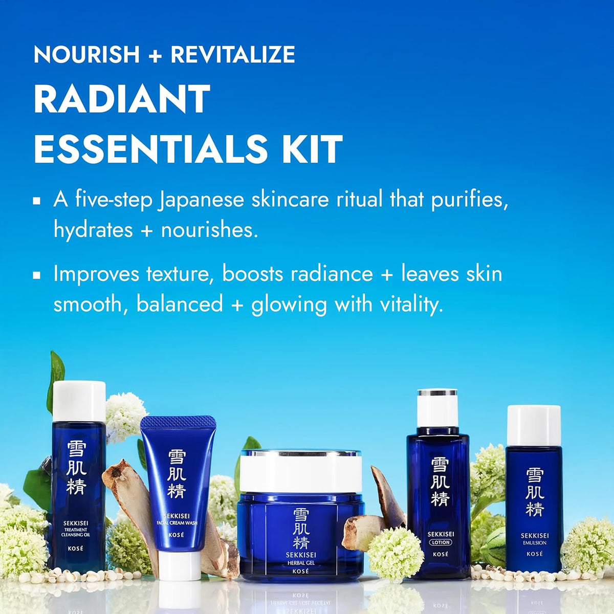 SEKKISEI Kit Radiance Essentials para nutrir y revitalizar