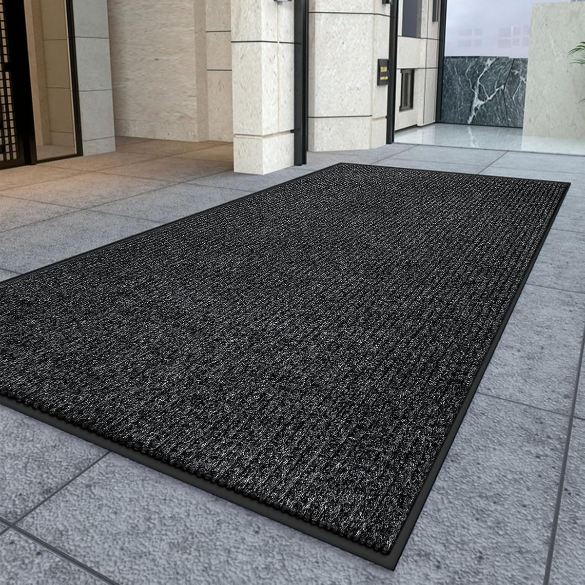 Kuyal - Tapete para puerta delantera, 3 x 10 pies, para interiores y exteriores