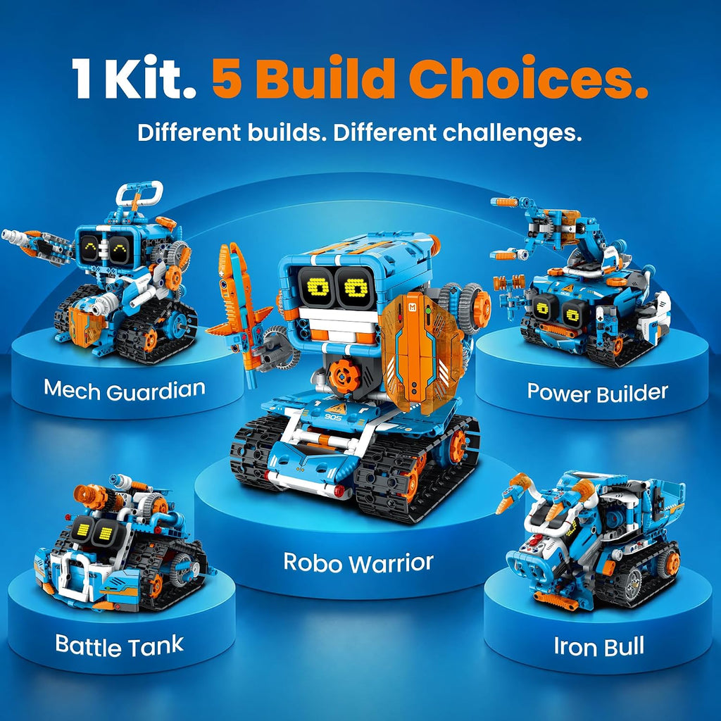 Sillbird Kit de robot de construcción con control remoto, regalos STEM para