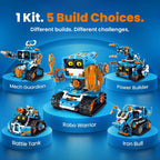 Sillbird Kit de robot de construcción con control remoto, regalos STEM para
