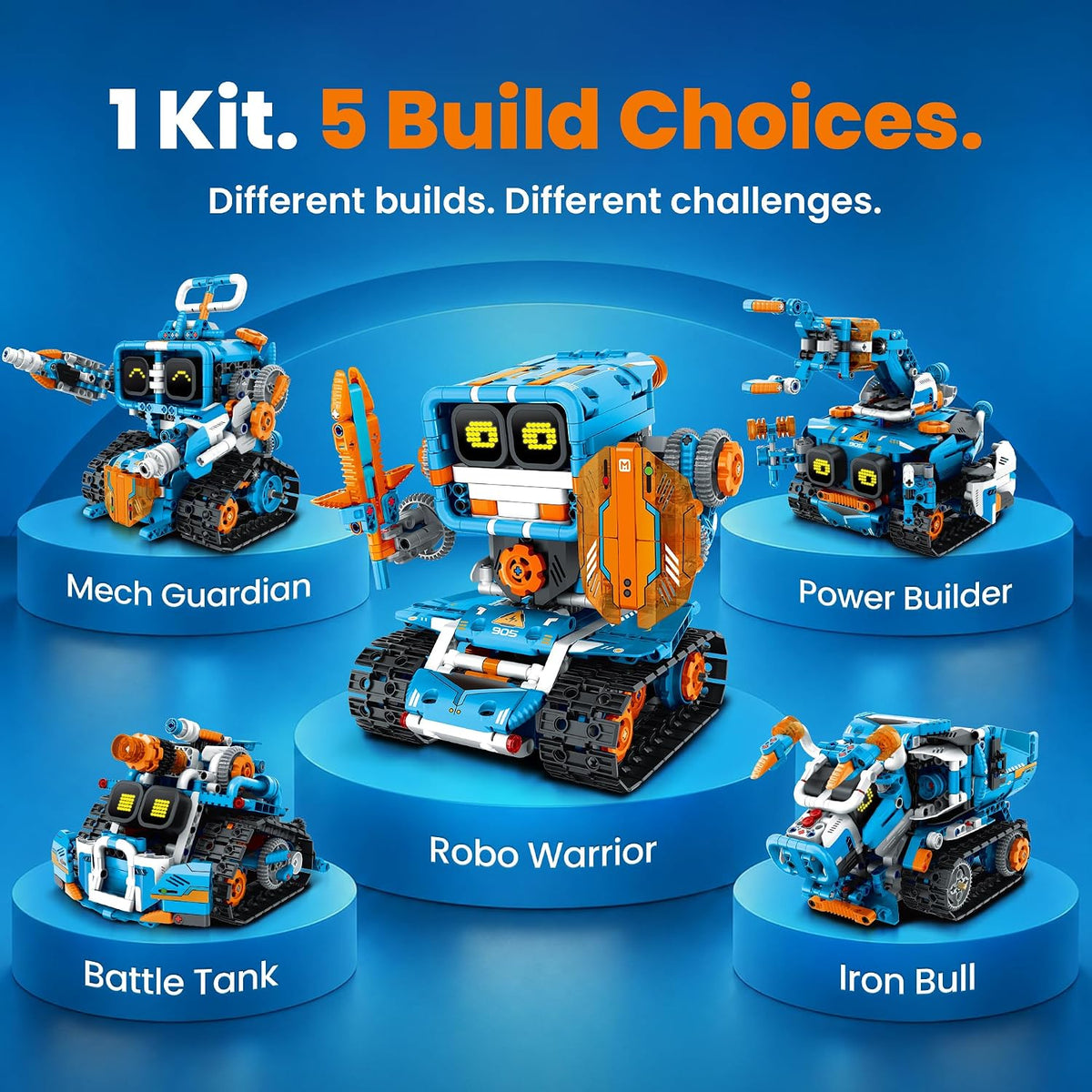 Sillbird Kit de robot de construcción con control remoto, regalos STEM para