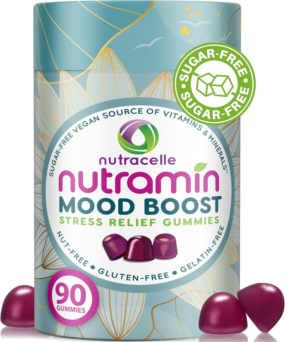 NUTRAMIN Gomitas multivitamínicas para aumentar el estado de ánimo,...