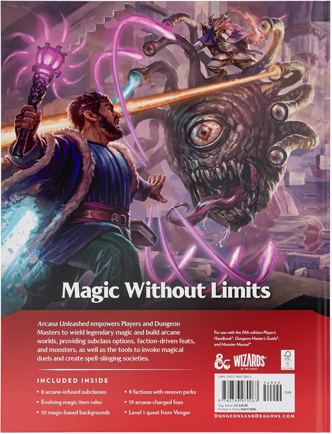 Dungeons & Dragons Arcana Unleashed | Libro de expansión de juego D&D