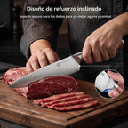 YOTSUBA Juego de 5 cuchillos de cocina japoneses con mango ergonómico de