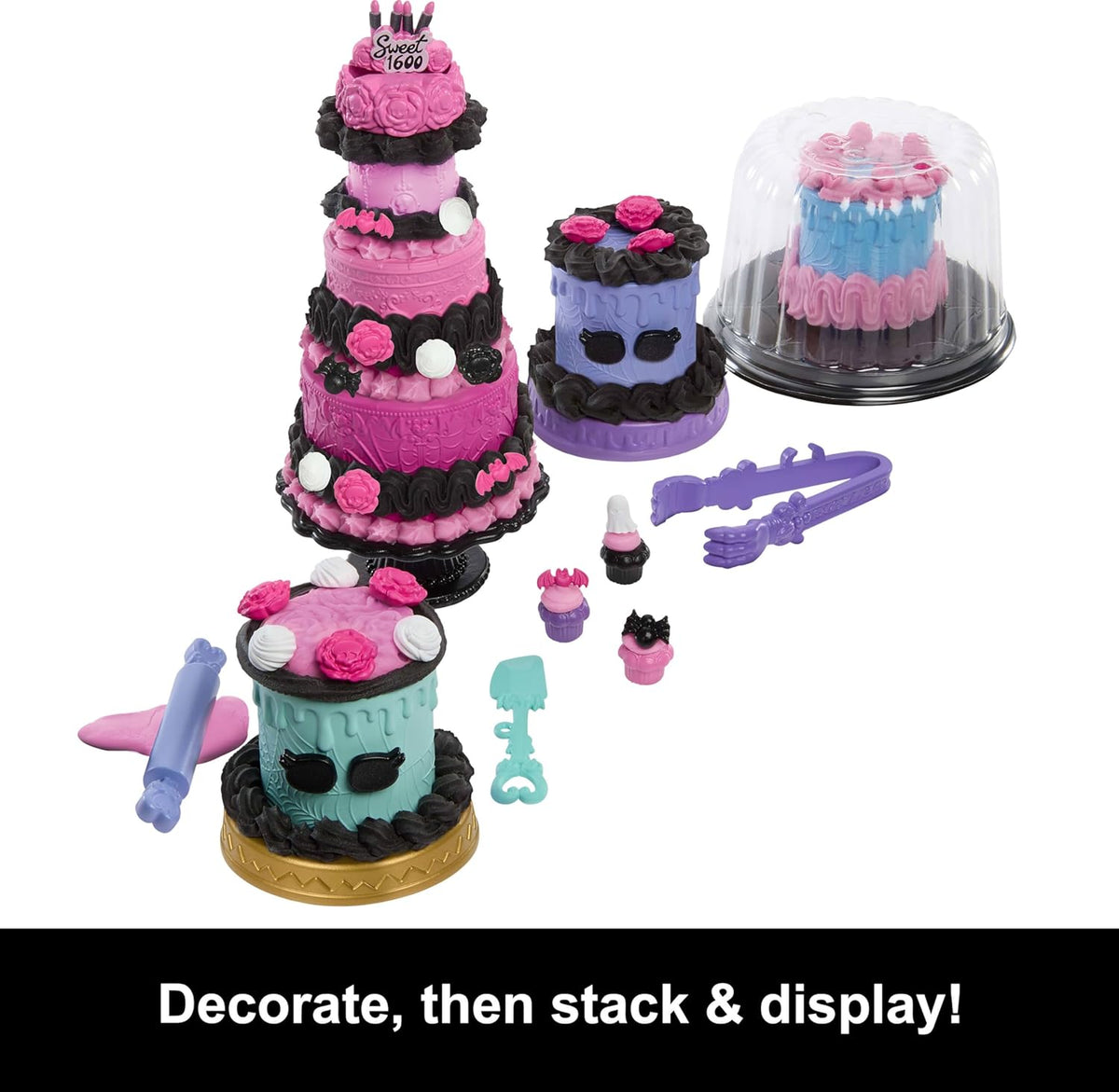 Monster High Kit de pastel de cumpleaños aterrador y dulce