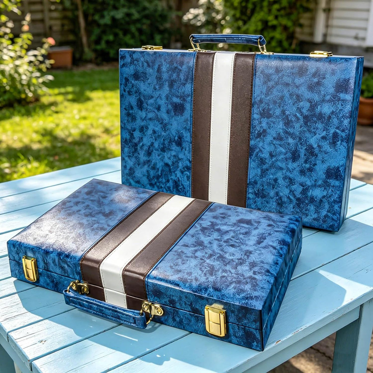 Juego de backgammon portátil para adultos, juego de mesa de viaje con