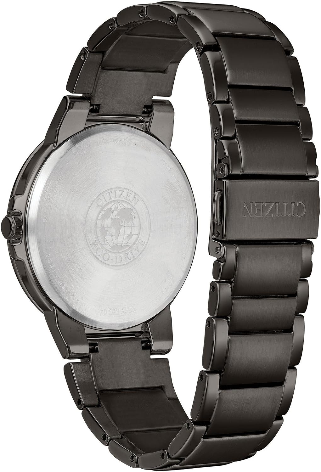 Citizen Reloj Eco-Drive Modern Axiom para hombre en acero inoxidable gris, esfera negra (Modelo: BJ6517-52E)