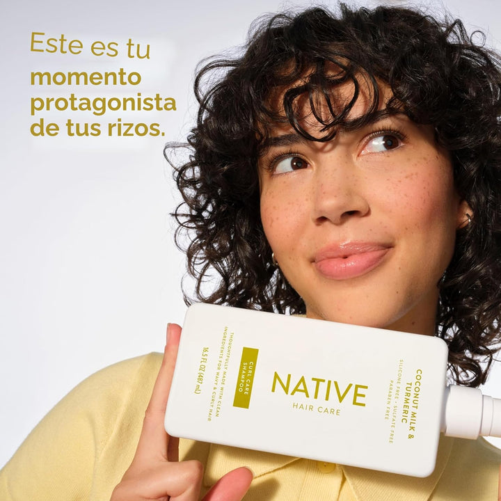 Native El champú y acondicionador de coco y cúrcuma contiene ingred...