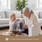 Moonkie Hug & Go™ Mochila de elefante para niños pequeños, bolsa de felpa suave con juguete para llevar para niños de 2 a 4 años | Ideal para guardería, viajes y regalos de cumpleaños