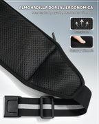 WATERFLY Cinturón para correr Slim transpirable con espalda acolchada y 4 bolsillos para corredor