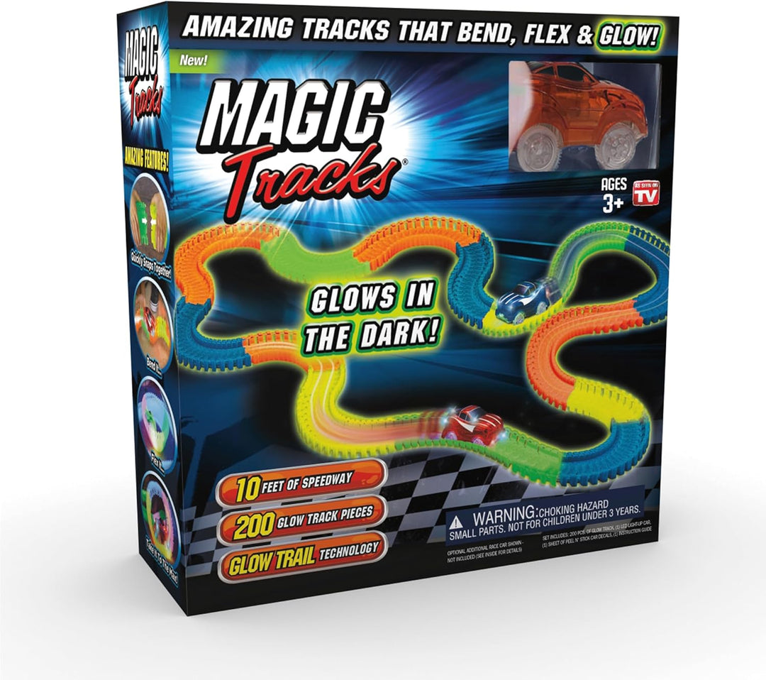 Ontel Magic Tracks - Carrera flexible que brilla en la