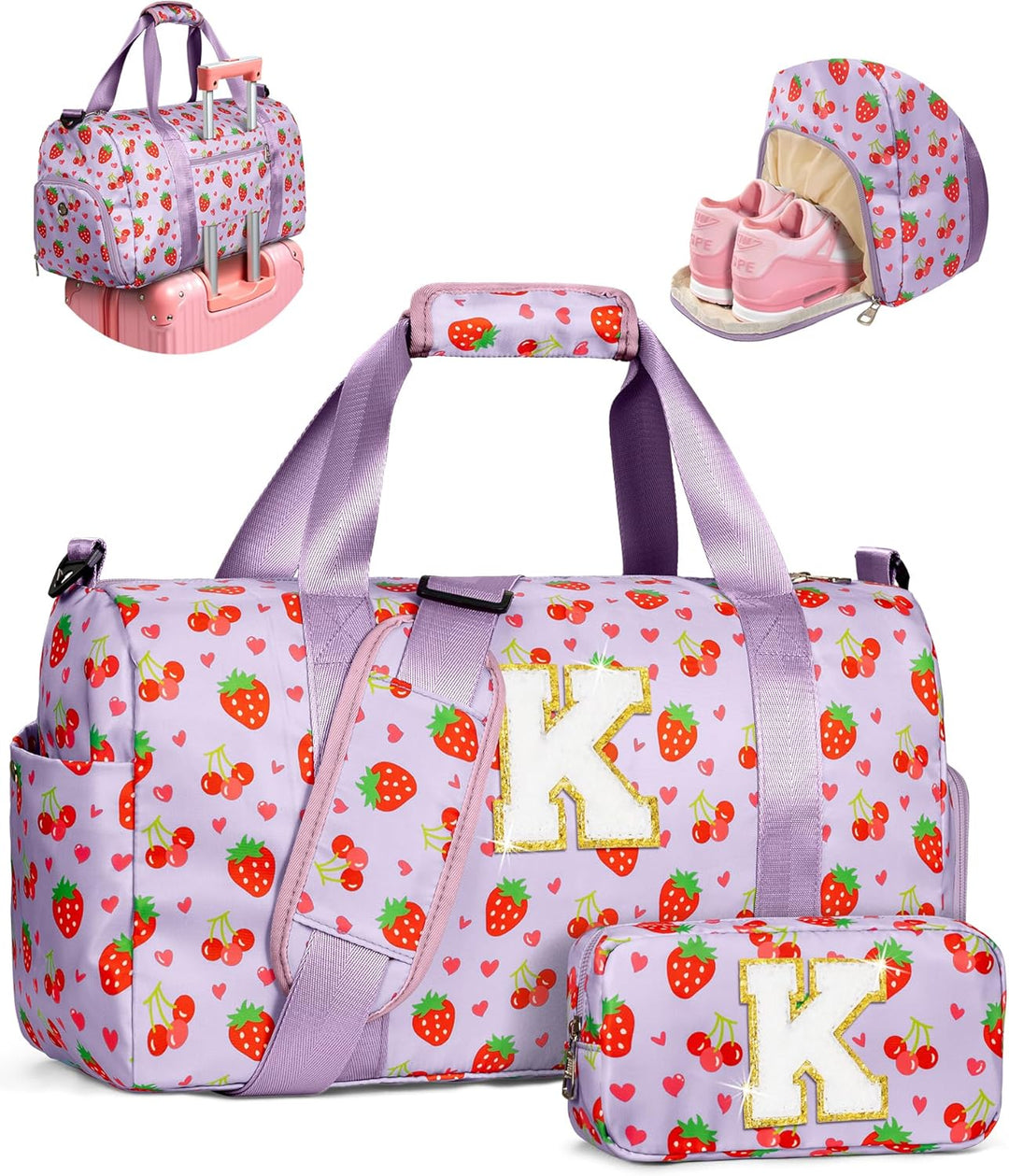 Elilier Regalos para Niñas, Bolsa de Lona Inicial para Niños, Linda...