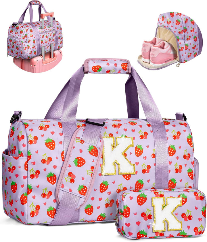 Elilier Regalos para Niñas, Bolsa de Lona Inicial para Niños, Linda...