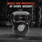 Yes4All Pesas rusas de entrenamiento de fuerza de cemento para gimnasio en