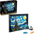LEGO Ideas Vincent Van Gogh The Starry Night - Juego de construcción para adultos, mayores de 18 años - Decoración artística de pared para el hogar bellamente detallada - Regalo para hombres y mujeres