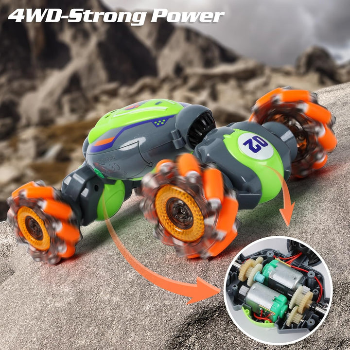 QXHOL Coche de Acrobacias RC con Detección de Gestos para Niños de...