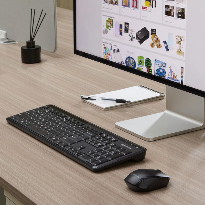 Amazon Basics Combo de teclado y mouse inalámbricos de 24