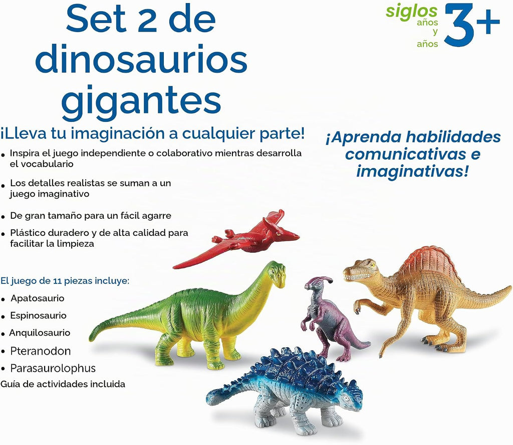 Learning Resources Juego de dinosaurios jumbo 2