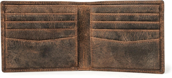 BERLINER BAGS Billetera vintage de cuero genuino para hombre, Brook...