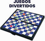 Gamie Juegos de viaje de tablero magnético para niños, incluye 12 juegos divertidos retro, diseño compacto de 5 pulgadas, artículos esenciales de viaje en caja individual para niños de 4 a 8, 8 a 12 años, viajes por carretera, avión, campamento, para toda